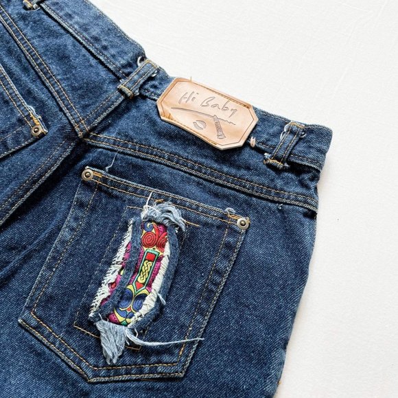 Deadstock Vintage 90s Blue Mom Jeans by Hi Baby - Picture 3 of 4